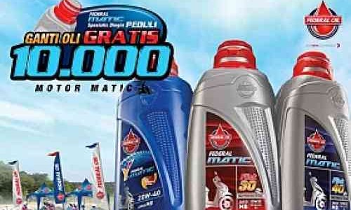 Federal Matic Peduli Gelar Ganti Oli Gratis Buat 10.000 Motor Matic