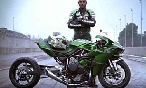 Kawasaki Ninja H2R Versi Drag