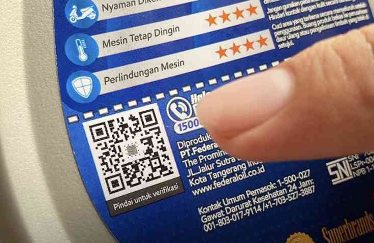 Begini Cara Scan QR Code Produk Federal Oil